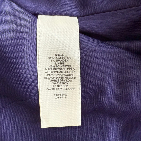 Eliza J Navy Blue Floral Bell Sleeve Mini Dress Size 2 Fit & Flare Party - Picture 9 of 15